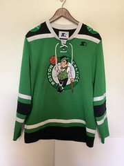 VTG Starter Boston Celtics Mens Pullover 100% Polyester Hockey Jersey Size L