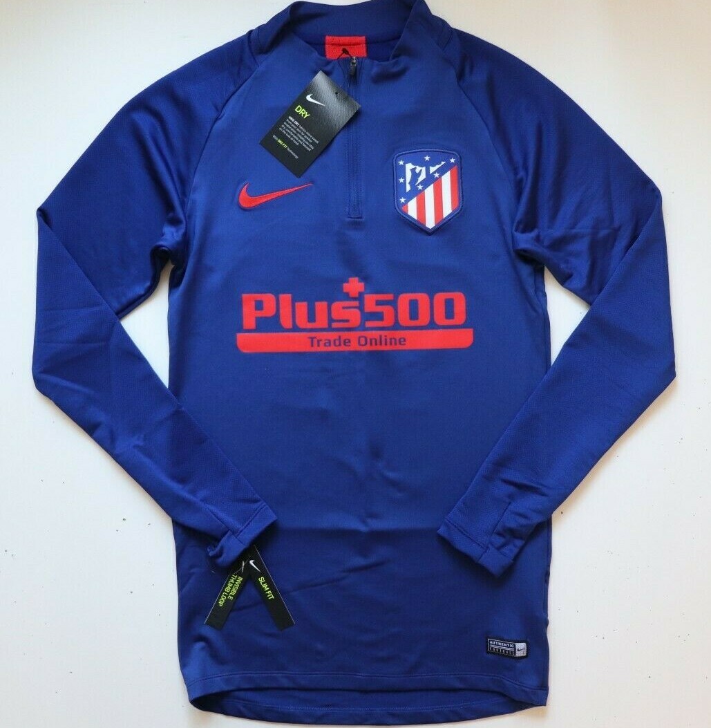 NIKE DRI FIT STRIKE ATLETICO MADRID FOOTBALL DRILL TOP - BLUE AO5187-456 -MEN XS gallery