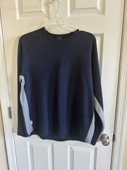 Vintage Nike Sphere Dry Shirt Mens XL Blue Thermal Long Sleeve Silver Tag