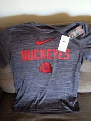NWT NIKE DRI-FIT SHIRT MEN’S OHIO STATE BUCKEYES SIZE MED, BRAND NEW NIKE LOOK.
