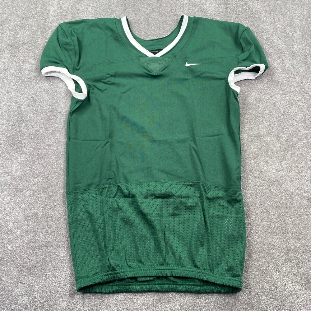 Nike Football Practice Jersey Mens XL Green White Swoosh Training Top