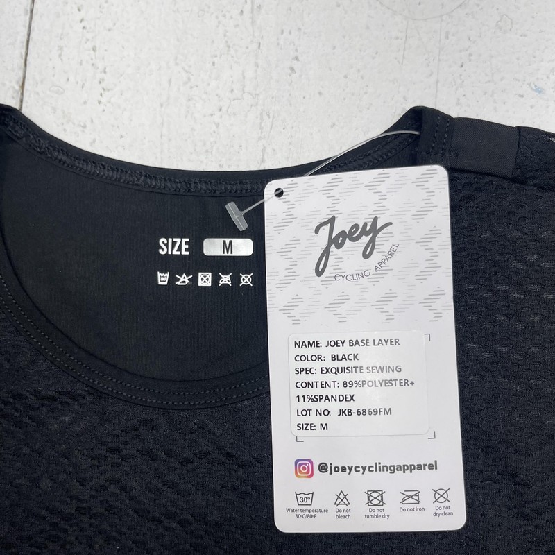 Joey Cycling Base Layer Tank Mens Medium Black Mesh Sleeveless Undershirt gallery