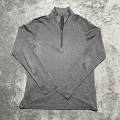 Lululemon Metal Vent Tech 1/2 Zip Pullover Medium Gray Heathered Half Zip Shirt