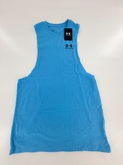 Under Armour Loose Fit Sleeveless Cut Off Tank Top 1329286-452 Mens Size Small S
