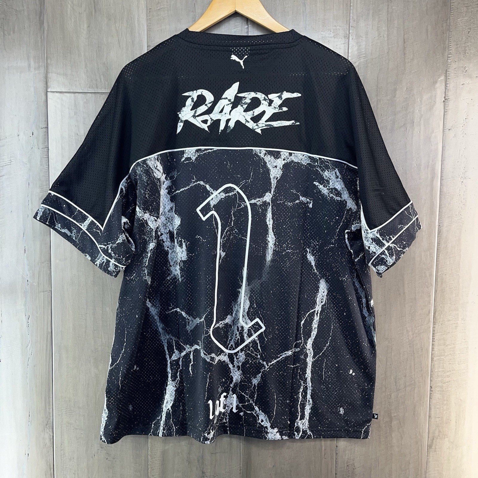 PUMA x LaFrancé Written in Chrome Men's Football Jersey Black Large 632022-01 gallery