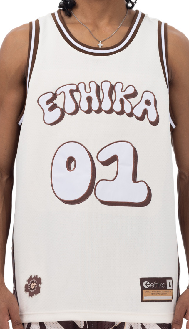 Ethika Island League Men's Basketball Jersey Tank Top - Size Small gallery