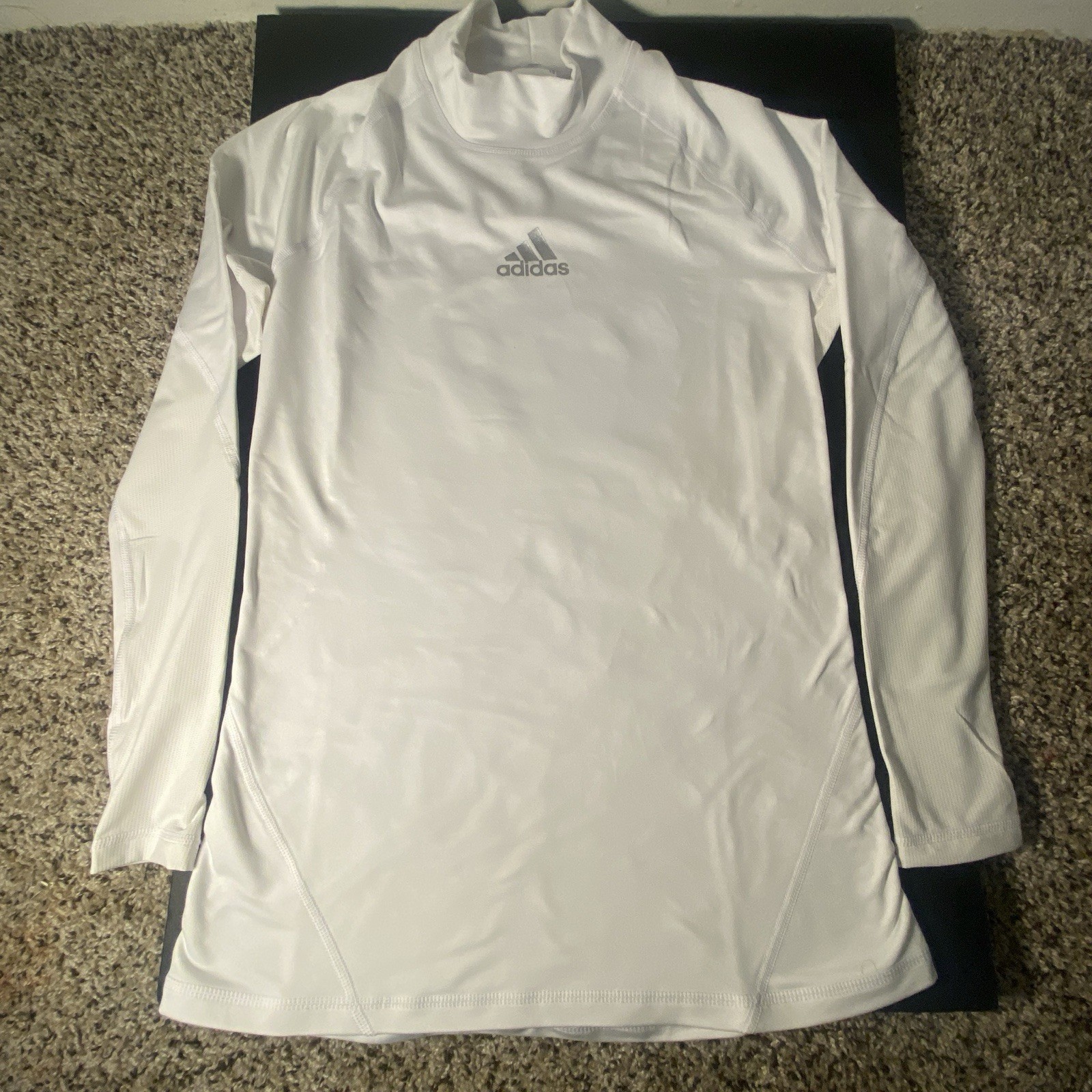 Adidas ASK SPR Climawarm Mock Neck Compression Shirt White Men’s Large NWT gallery