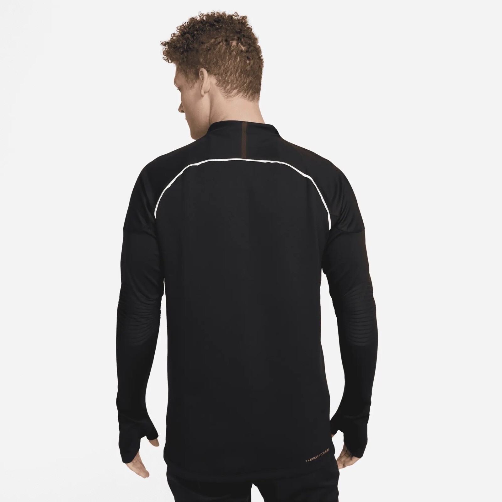 Size L- Nike Men's Therma-Fit ADV Winter Warrior Strike Soccer Top, Black. gallery
