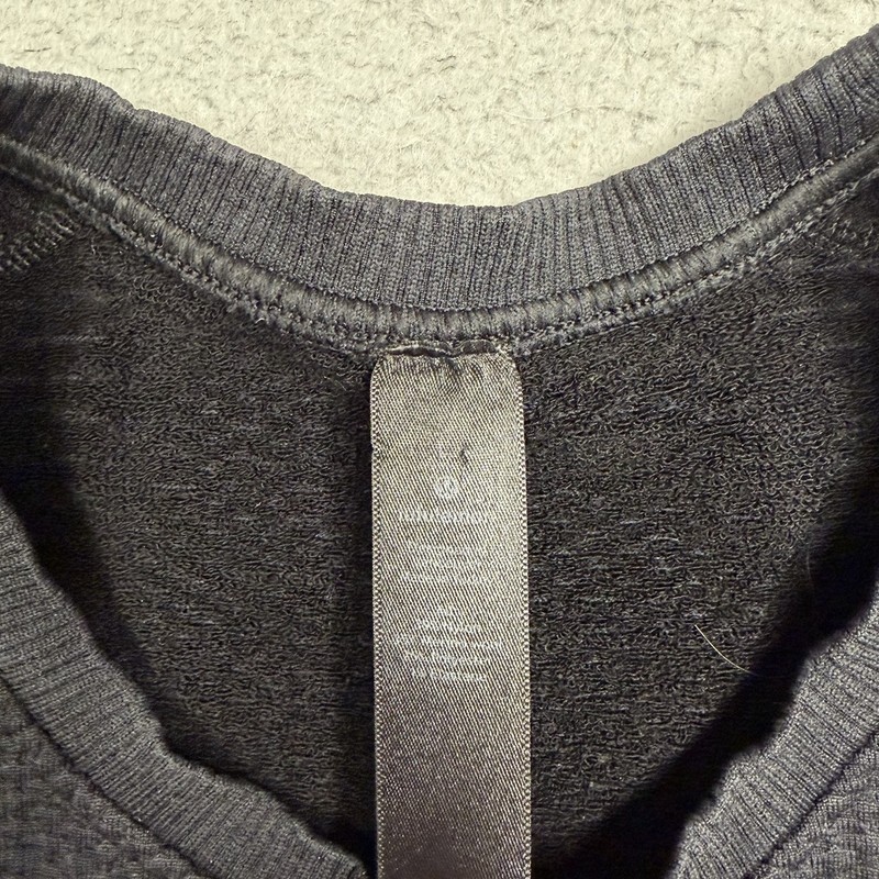 Lululemon Engineered Warmth Crew Neck Sweater Men’s Large Black Merino Wool gallery