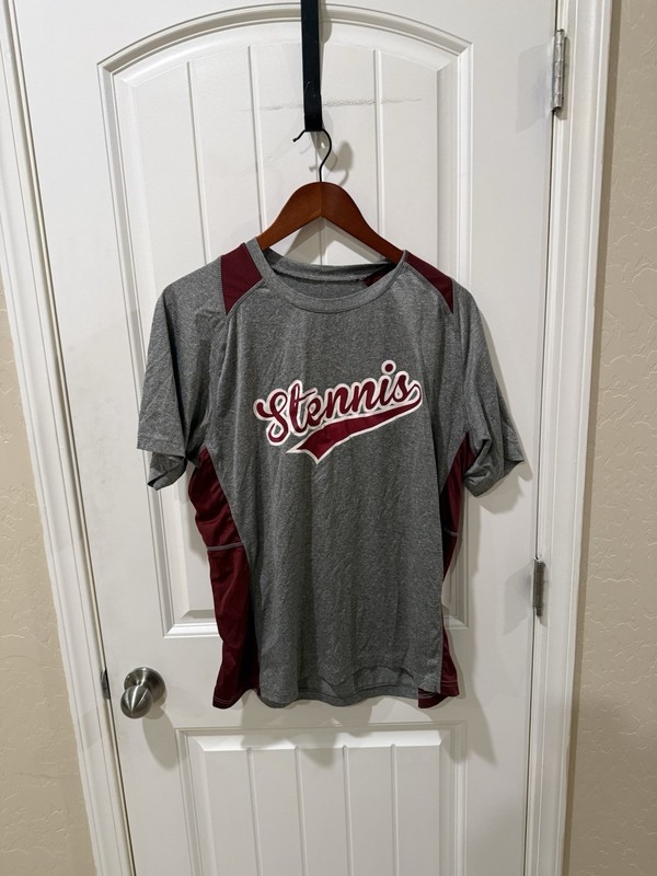 USS Stennis CVN-74 Navy Performance Athletic Shirt Gray Maroon gallery