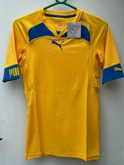 Men’s Puma Evospeed Training Polyester Football/Gym Yellow T-Shirt P5 RRP £29.99
