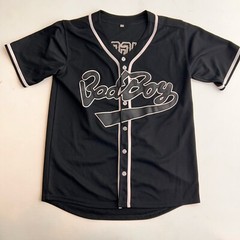Vintage Bad Boy Records Biggie Smalls Baseball Jersey Black Hip Hop Sz Large
