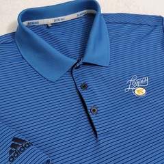 Adidas ClimaCool 2-Color Pencil Stripe Polo Men’s XL Blue Legacy Jack Nicklaus