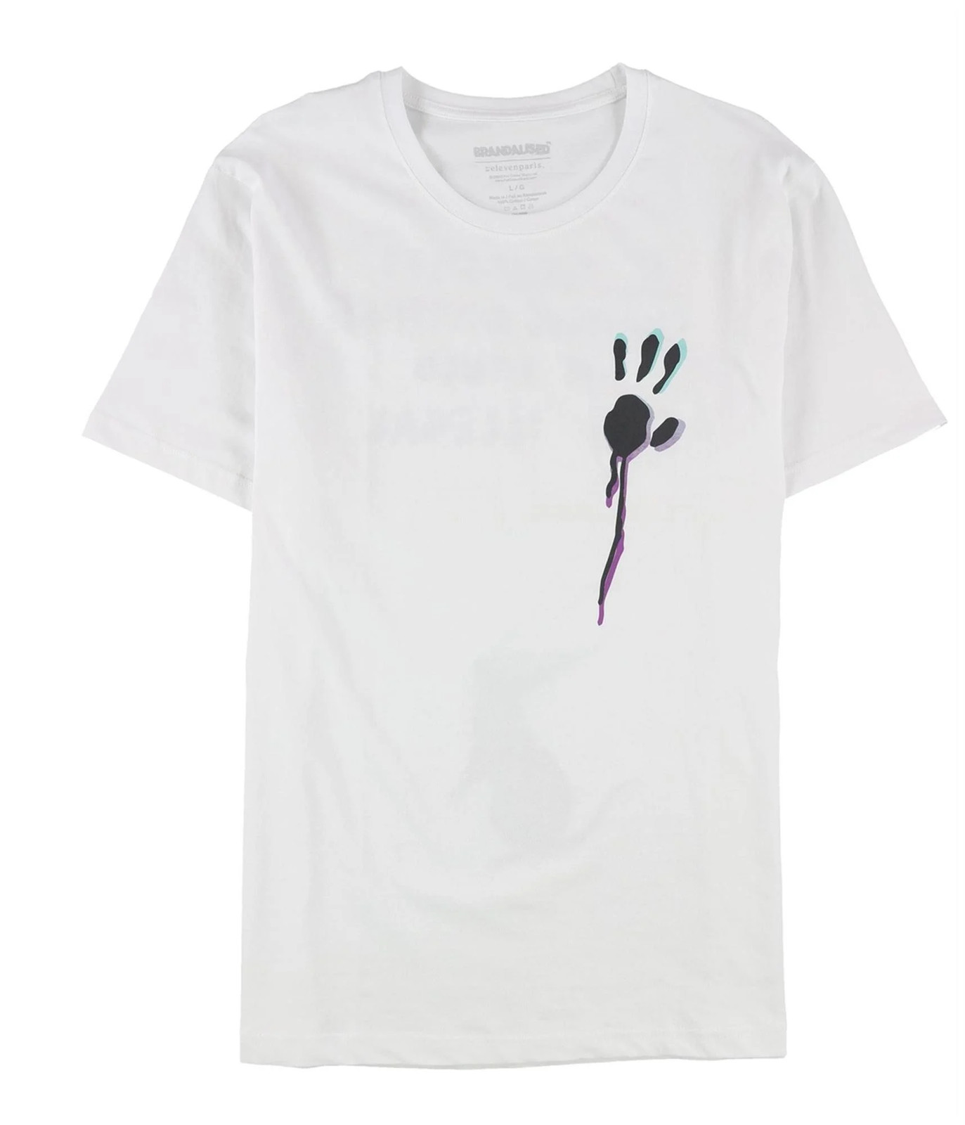 Elevenparis Mens If Graffiti Changed Anything Graphic T-Shirt, white, XL gallery