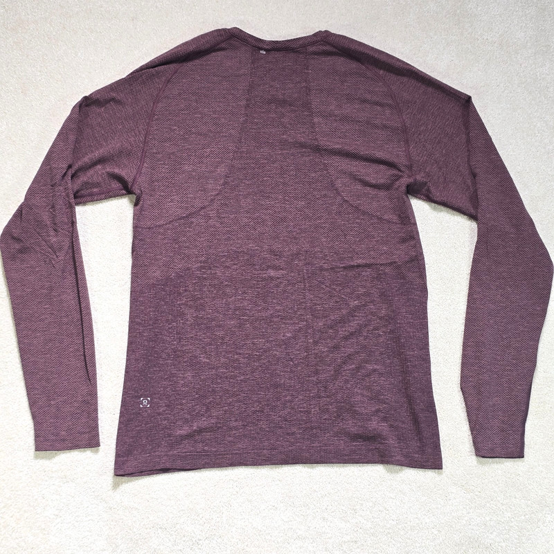Lululemon Metal Vent Tech 2.0 Long Sleeve Shirt M Red Dust Arctic Plum Maroon gallery