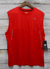 Tapout Mens Large Flame Scarlet Moisture Management Isometric Muscle Tank New