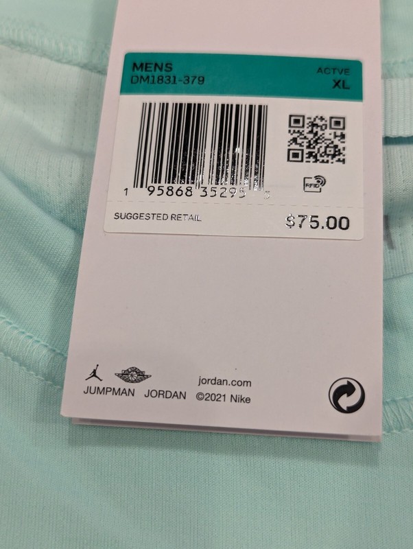 Nike Jordan Dri-FIT Statement 3-in-1 Look Shirt DM1831-379 White Mint GRN XL gallery