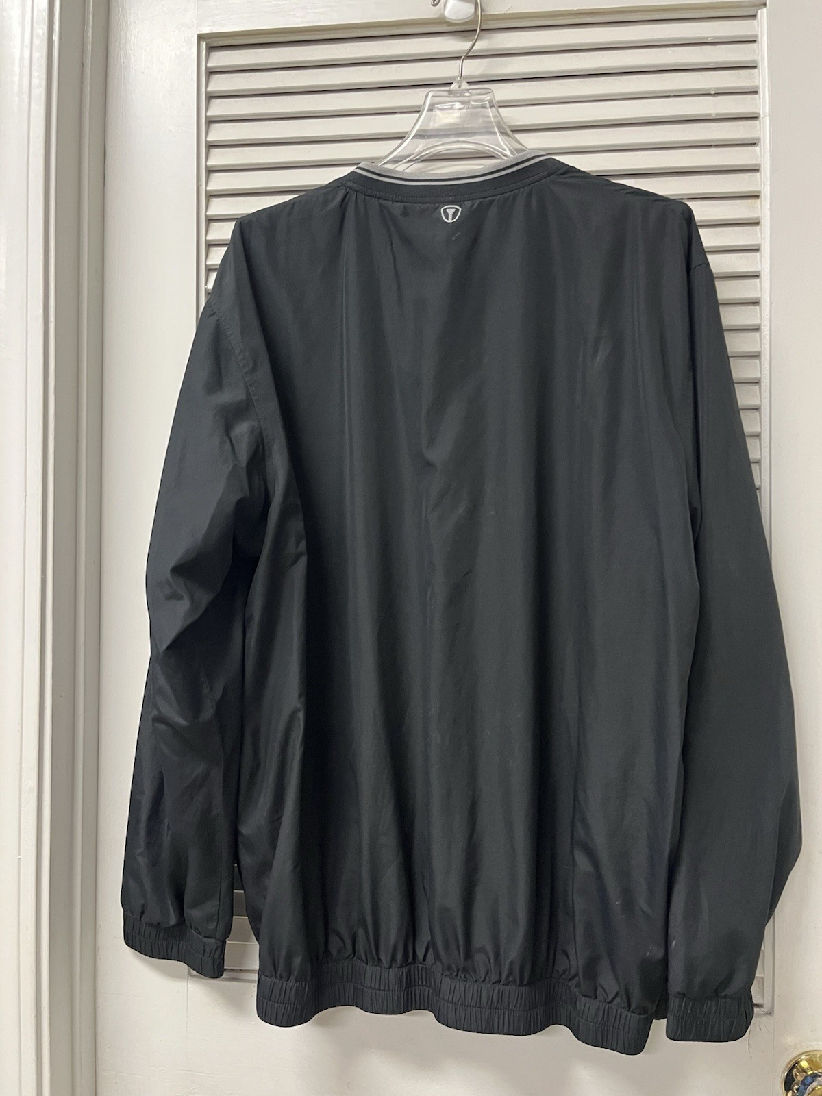 Pro Tour Cool Play Men’s XL Windbreaker Pullover Top Long Sleeve V-Neck Lined gallery