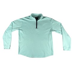 Swannies Emery Quarter Zip Golf Pullover Mens Large Aqua Stretch Performance