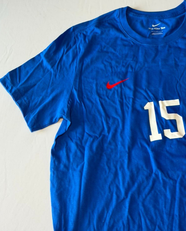 NWT Nike USMNT Soccer T-Shirt Men's Size Large Blue #15 Core Short Sleeve gallery