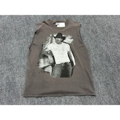 Cutoff Sleeveless 2007 Trace Adkins Dangerous Man Tour Tee – Grey Size Medium
