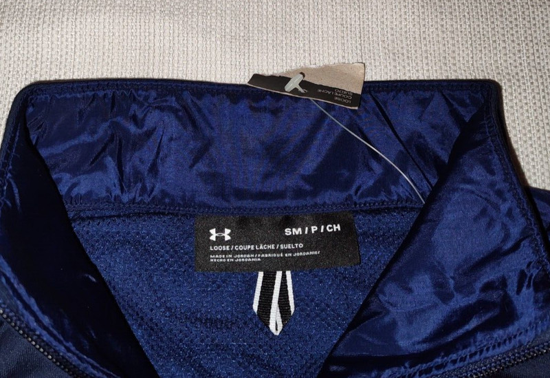 UNDER ARMOUR Command 1/4 Zip Pullover Navy Blue Mens Small S NEW 1360712 $60 gallery