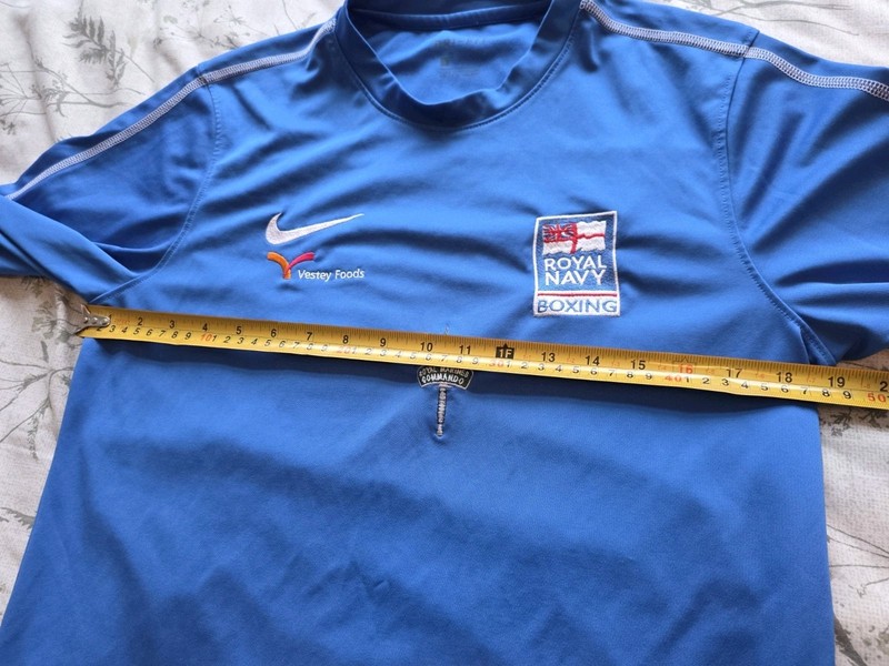 Nike Royal Navy Boxing Long Sleeve Jersey Shirt - Blue - Size Small gallery
