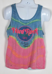 NEON Mexico Hard Rock Cafe Ixtapa Zihuatanejo Mexico Tie Dye Tank Top Men Pink