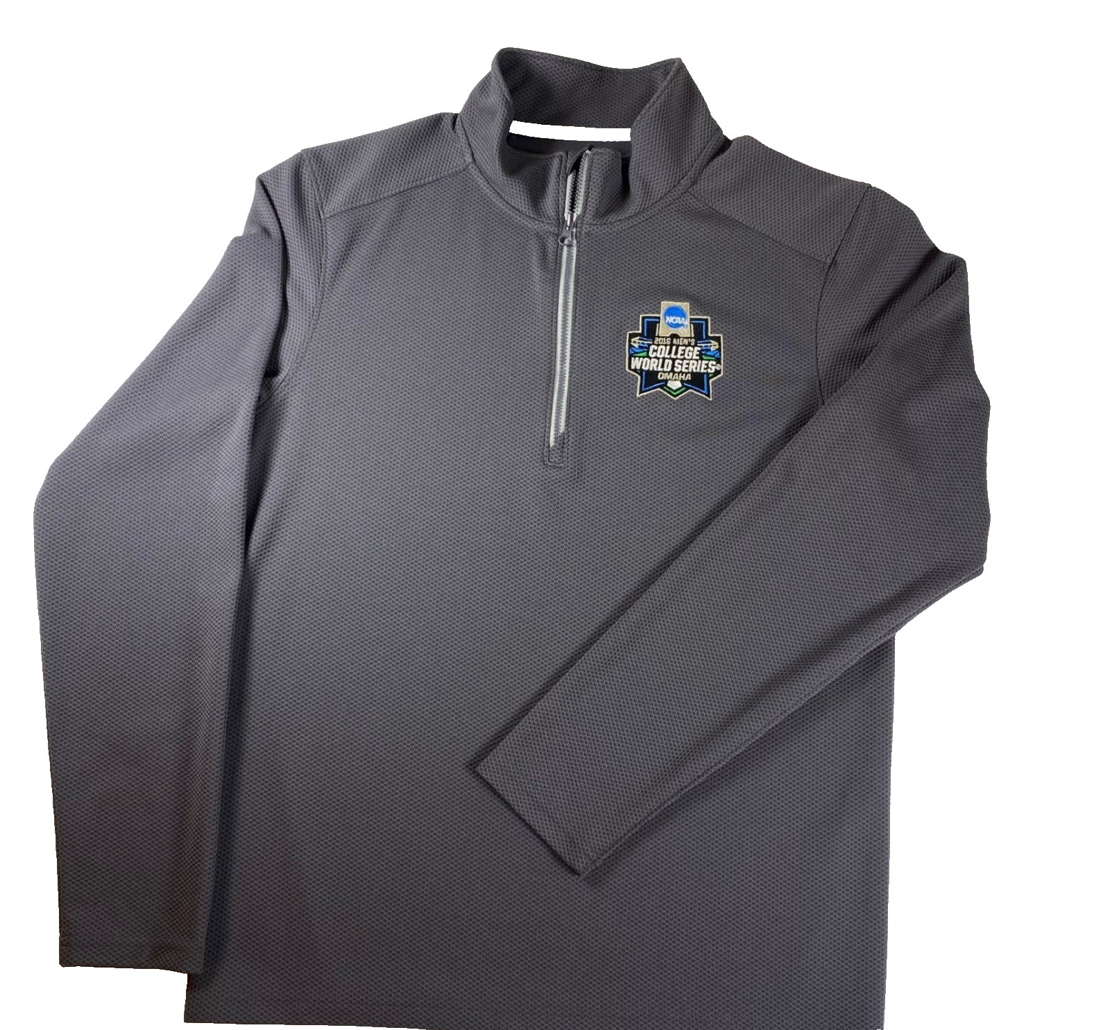 Sport-Tek 2016 Mens College World Series Omaha Quarter Zip Pullover Gray XS gallery