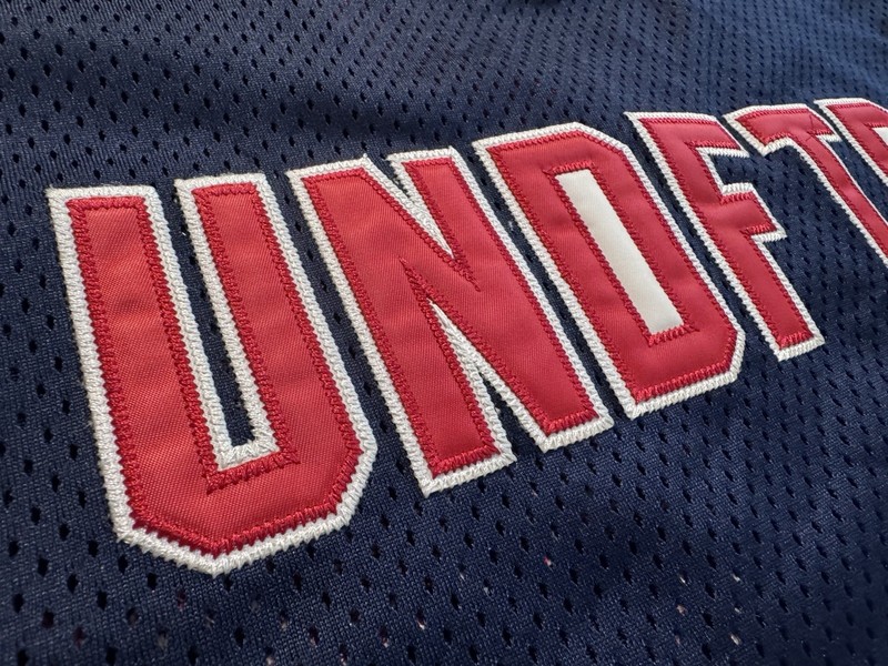 Undefeated UNDFTD Cut Throat Mesh Baseball Jersey M Blue Streetwear Embroidered gallery