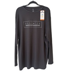 NEW Hang Ten Sun Beach Shirt Long Sleeve Quick Dry UPF 50+ T-Shirt Gray Mens XXL