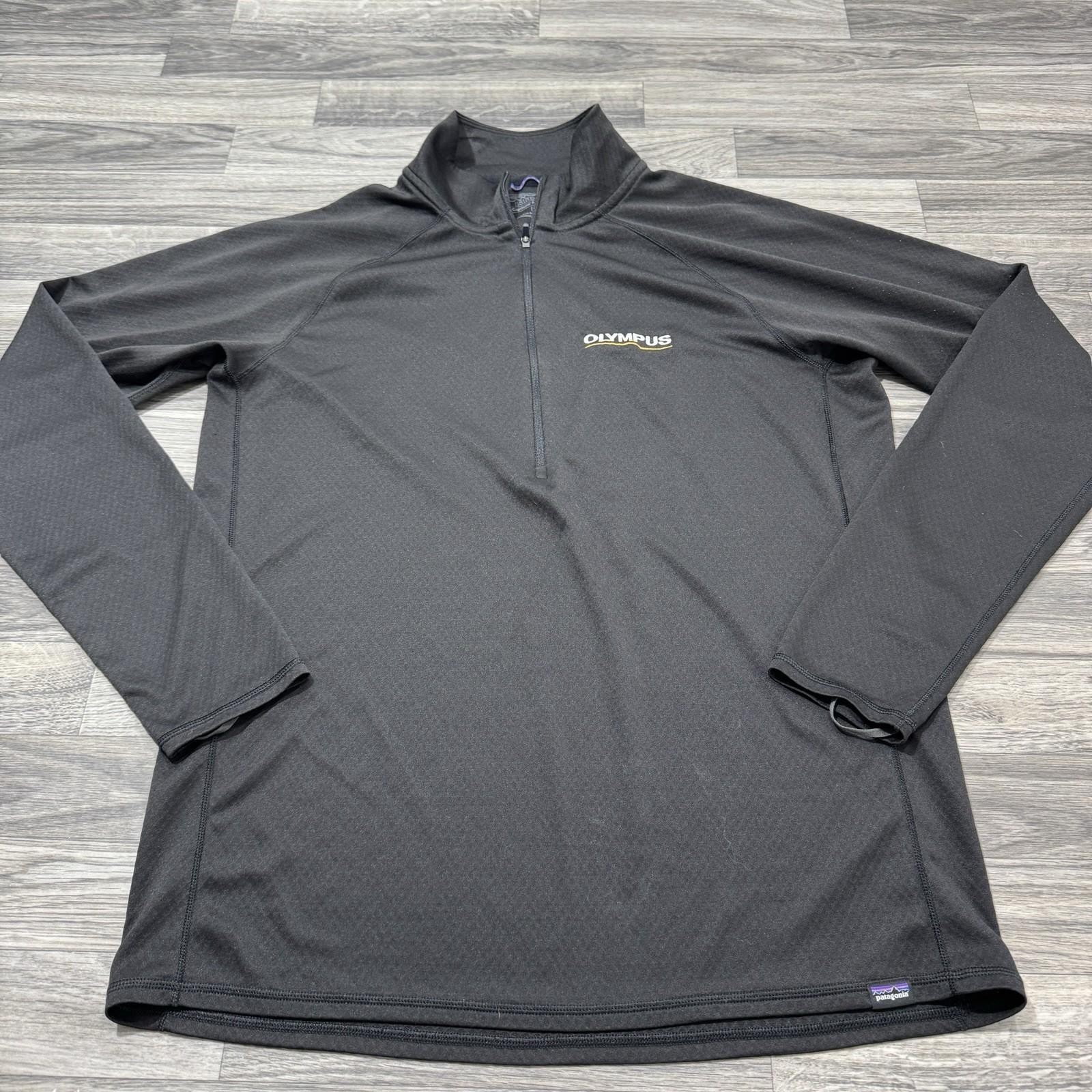 Patagonia Capilene 3 Midweight Zip Neck Pullover Black Men's Size Large gallery