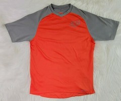 Fox Team Indicator. Shirt V Neck Pullover Gray Red Corner zip (S)