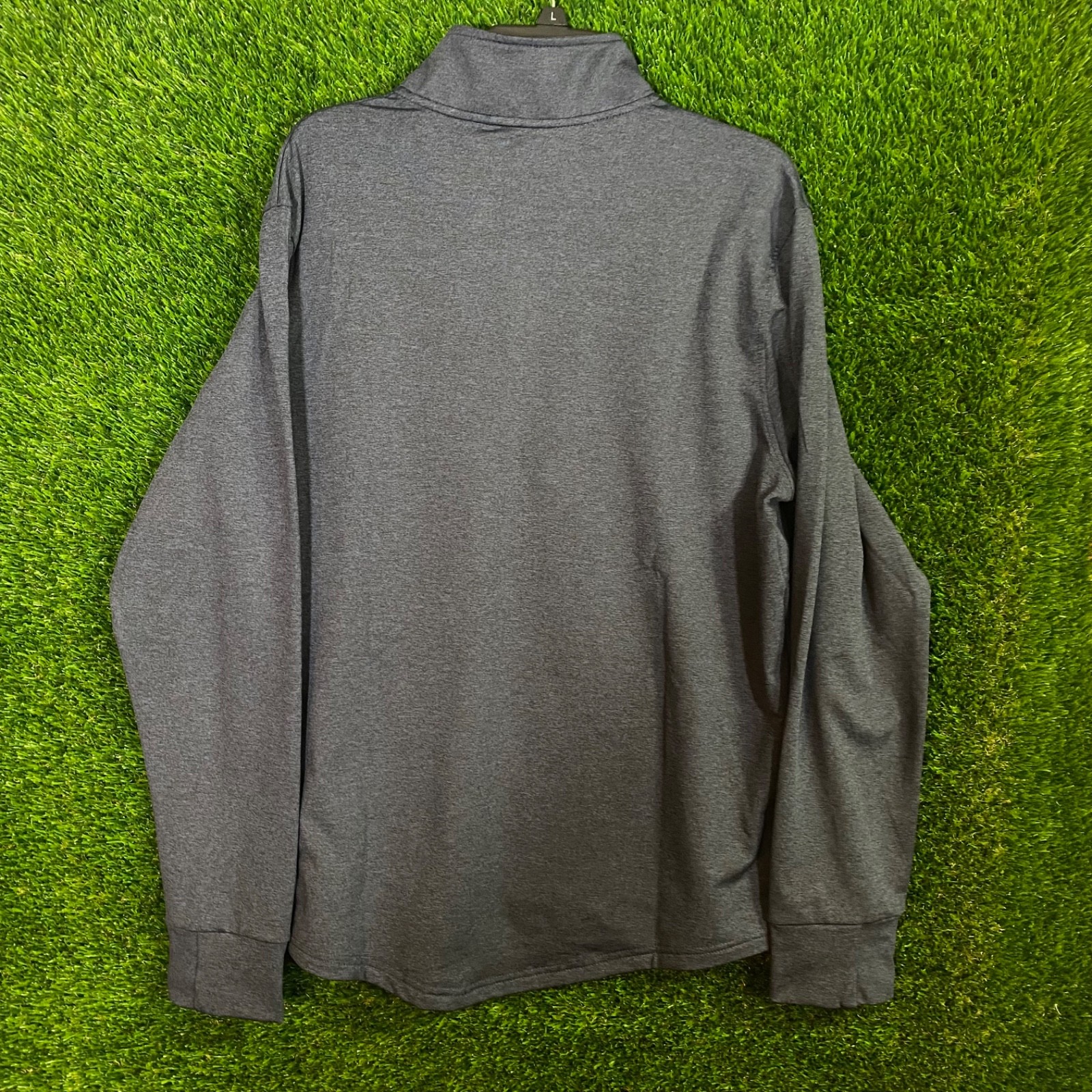 Motion Men's L LS 1/4 Zip Fleece Performance Pullover Navy MSRP $78 gallery