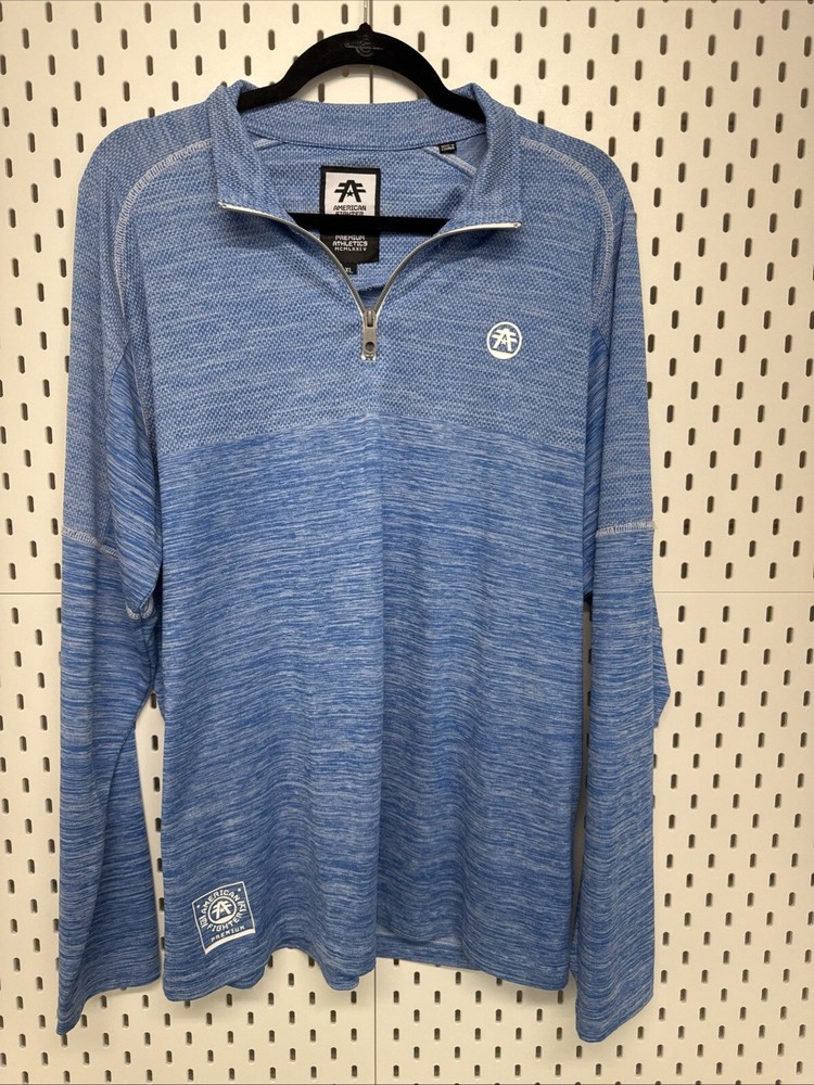 American Fighter Hydrocore 1/4 Zip Pullover Men's Blue Size XL Long Sleeve EUC