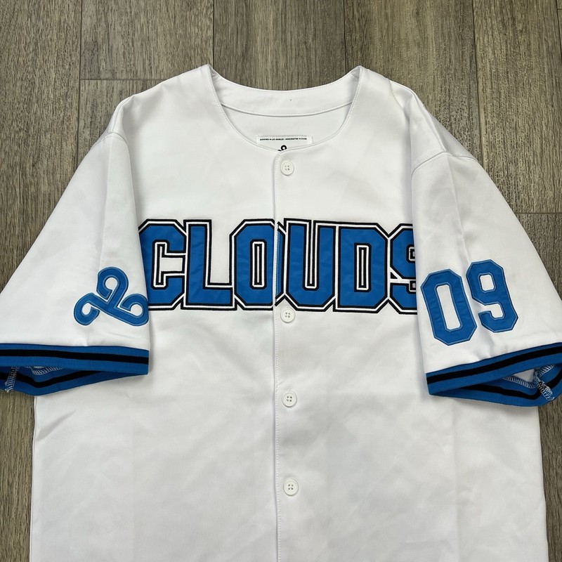 Cloud9 Stratus Authentic Sewn Button Baseball Jersey Adult Small Esports Gaming gallery