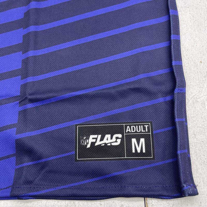 Baltimore Ravens Jersey Mens Medium Purple NFL Flag Football Reversible Russell gallery