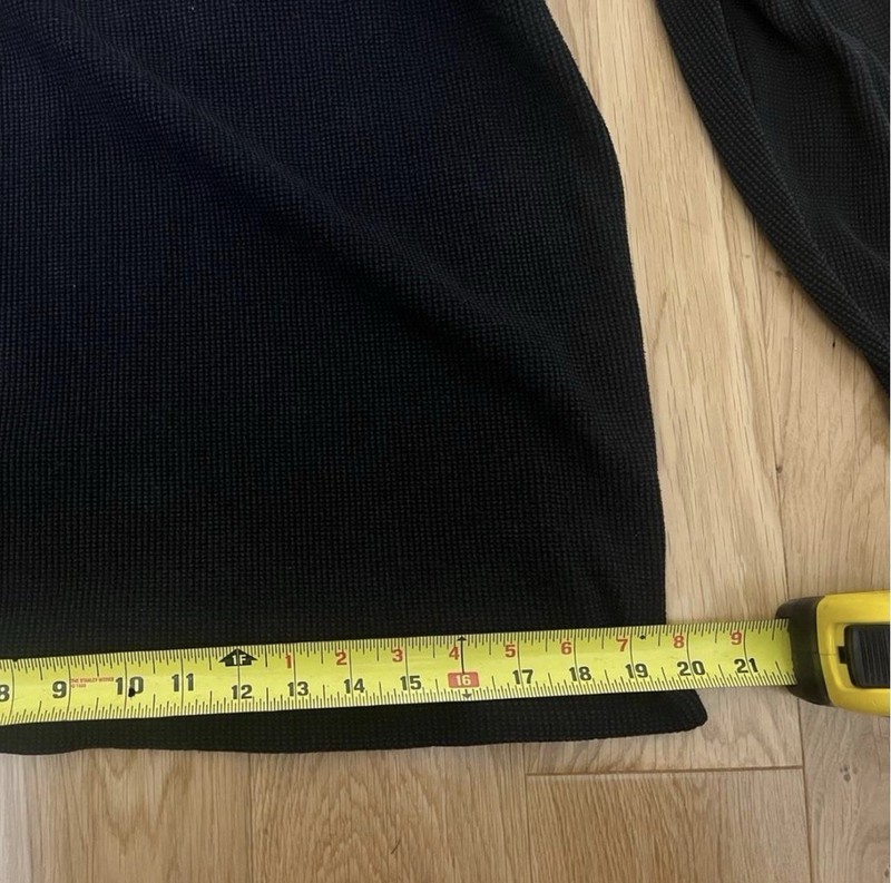 Pro Club Men's Heavyweight Waffle Knit 100% Cotton Long Sleeve T-Shirt Black L gallery
