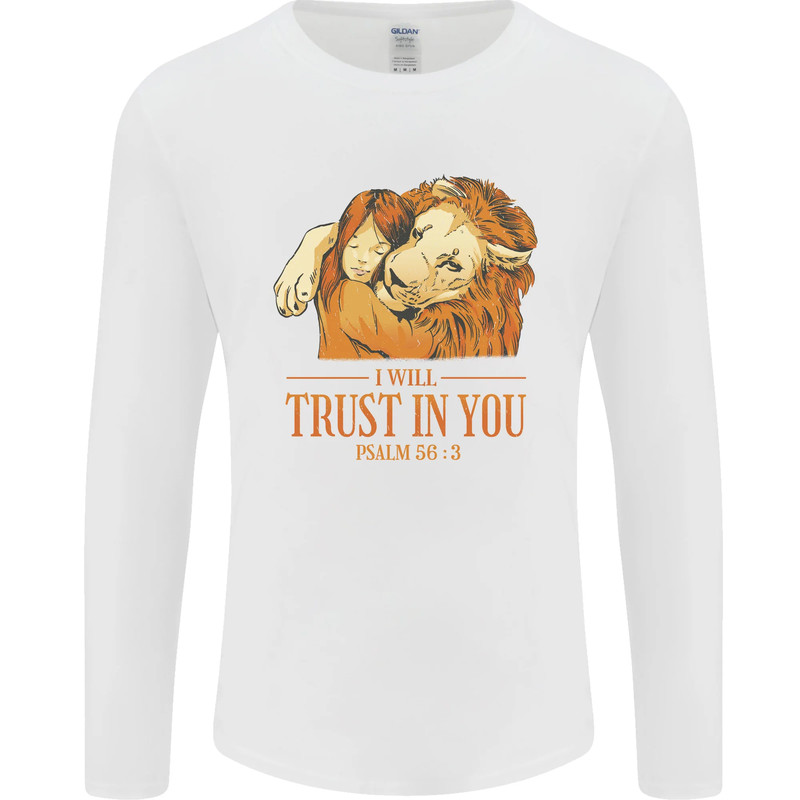 Religion Christianity Bible Trust in Lion Mens Long Sleeve T-Shirt gallery