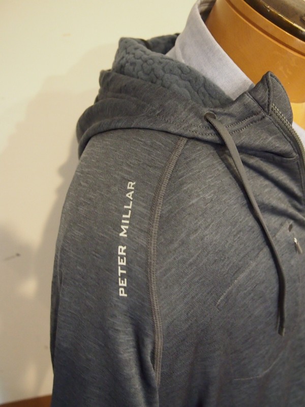 Peter Millar Eclipse Active Performance Fabric Hoodie NWT XXL $178 Iron Grey gallery