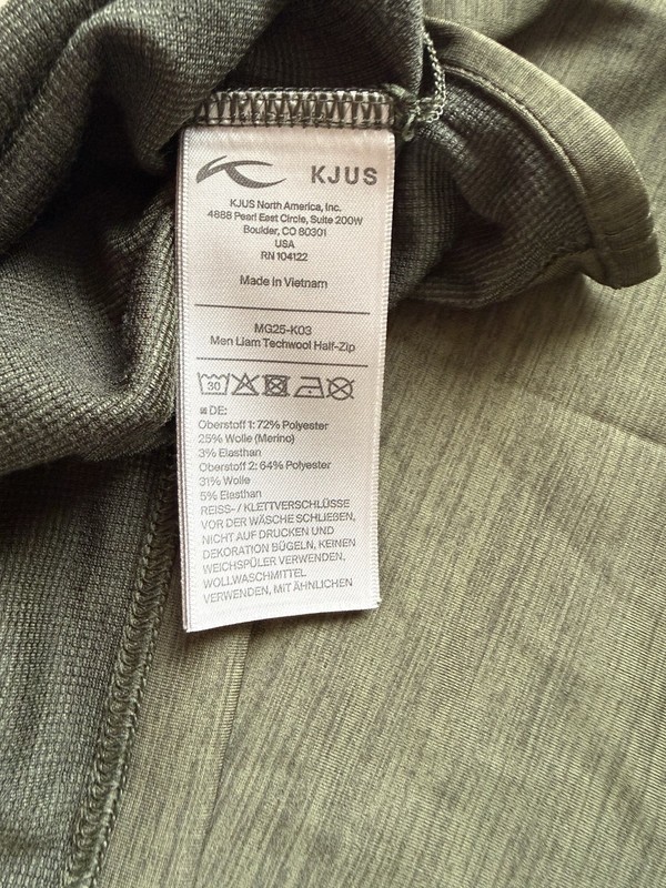 KJUS Liam Techwool Half Zip Mock Neck Pullover NWT M/50 Olive gallery