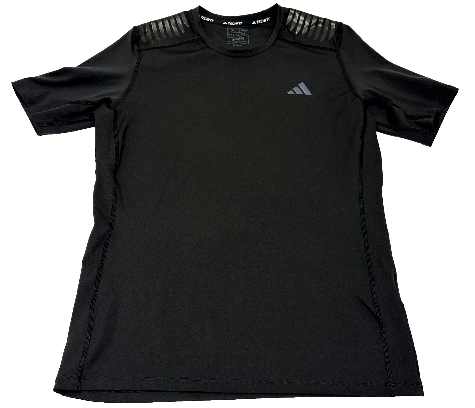 Adidas Techfit Control x RHEON Compression Shirt Mens XL Black EUC Performance!! gallery