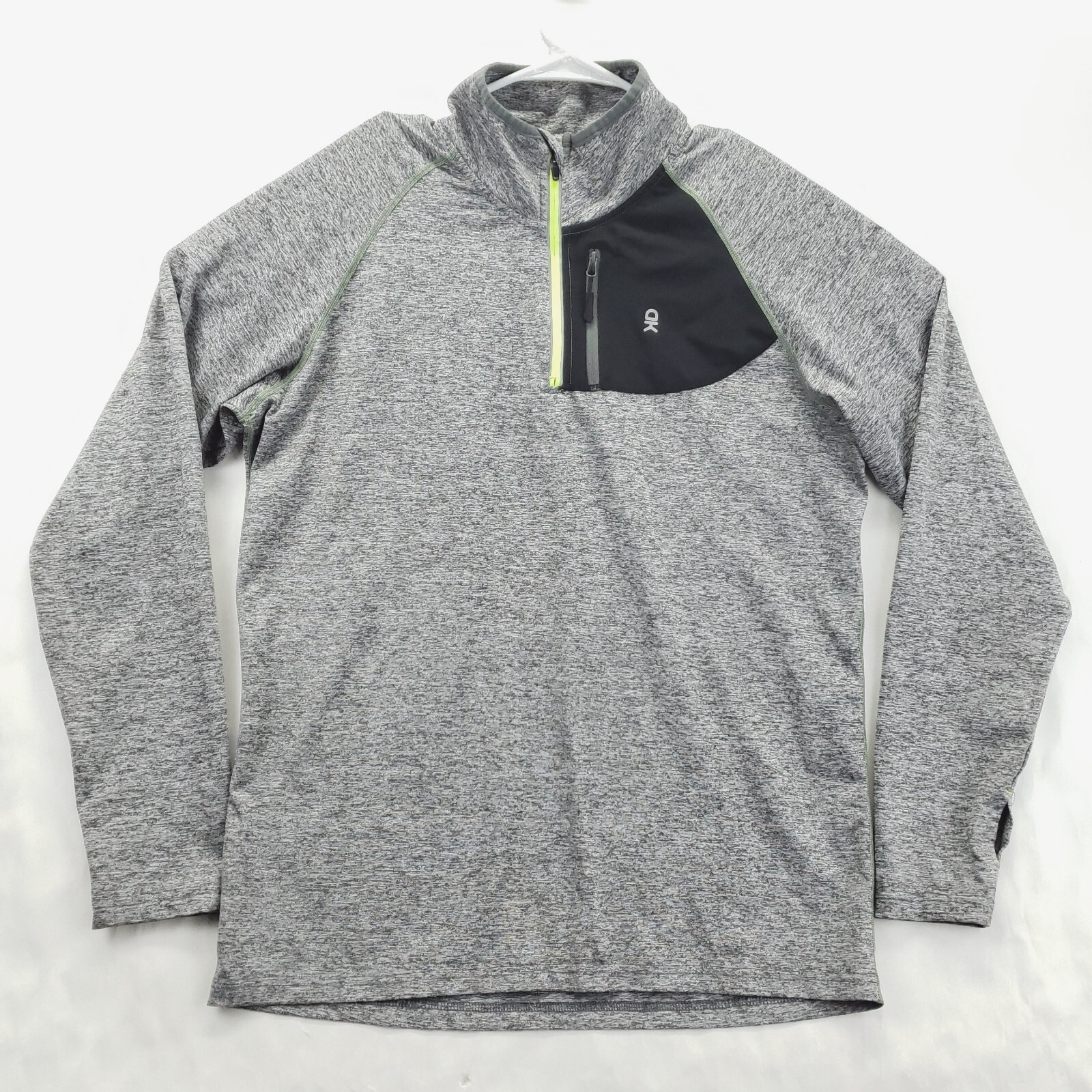 Little Donkey Andy Shirt Men Medium Gray Long Sleeve KD Stretch 1/4 Zip Pullover gallery