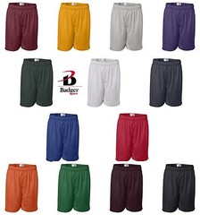 Badger Sport Mens S-3XL 4XL 5XL 7″ Athletic Pro Mesh Team Basketball Shorts 7207
