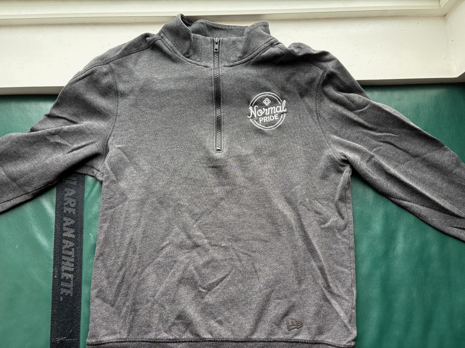 Rivian, "Normal Pride" Manufacturing Half Zip, New Era Size Small gallery