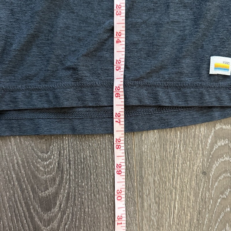 Vuori Strato Tech Tee Mens Medium Heather Black Performance Stretch Athleisure gallery