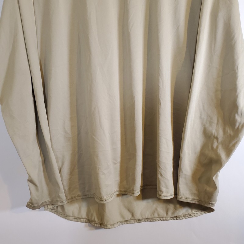 Milliken Military Beige Cold Weather Stretch STAINED - L Thermal Baselayer Shirt gallery