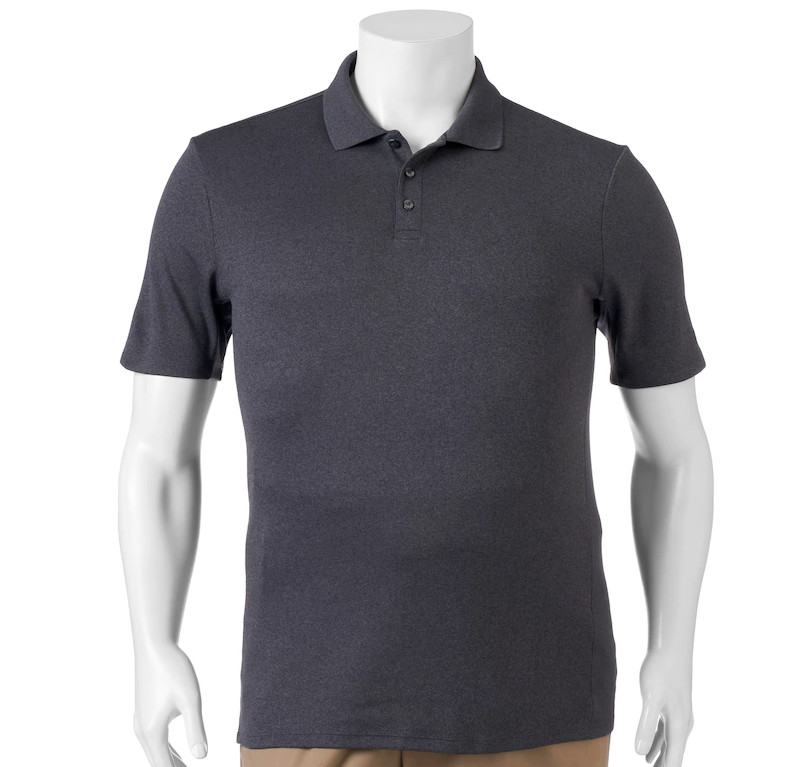 NWT Men's FILA SPORT GOLF Pro Core Performance Polo Tru-Dry GRAY ~ 2XB