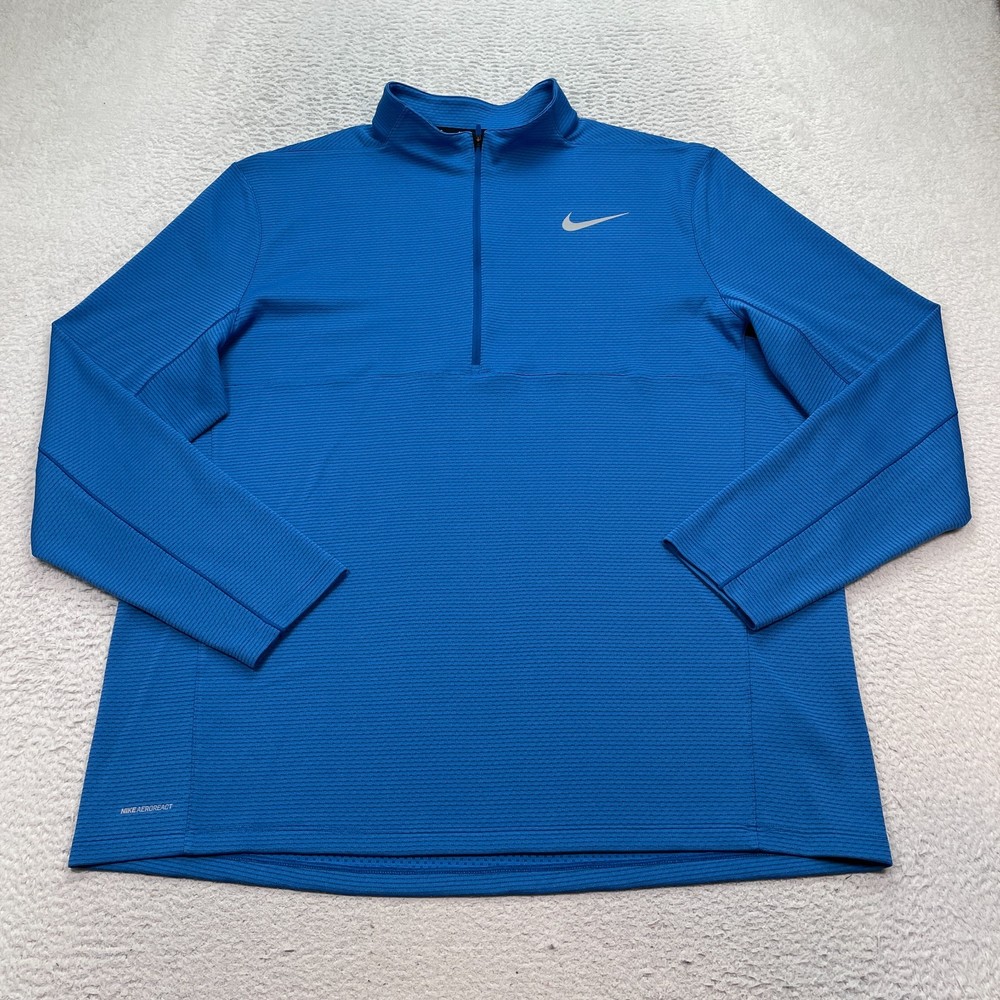 Nike Golf Pullover Men's Size 2XL AeroReact Half Zip Long Sleeve 854336-433