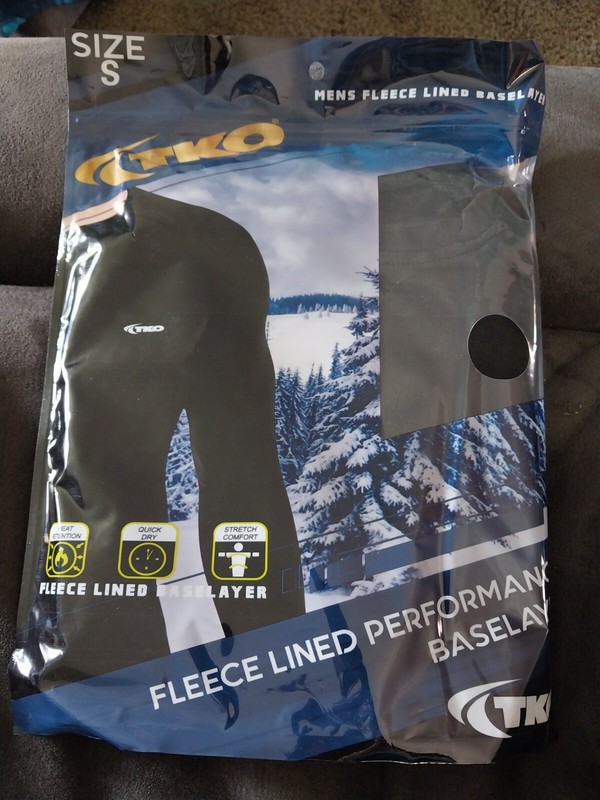 TKO Men's Performance Base Layer Quik Dry Shirt Fleece Lined (Small) gallery